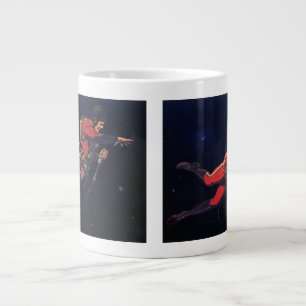 Tasse Géante Astronaute de science-fiction vintage dans l'espac