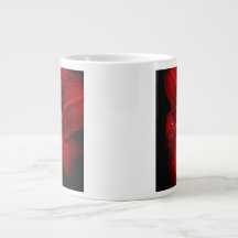 Tasse géante au lys tigre rouge foncé