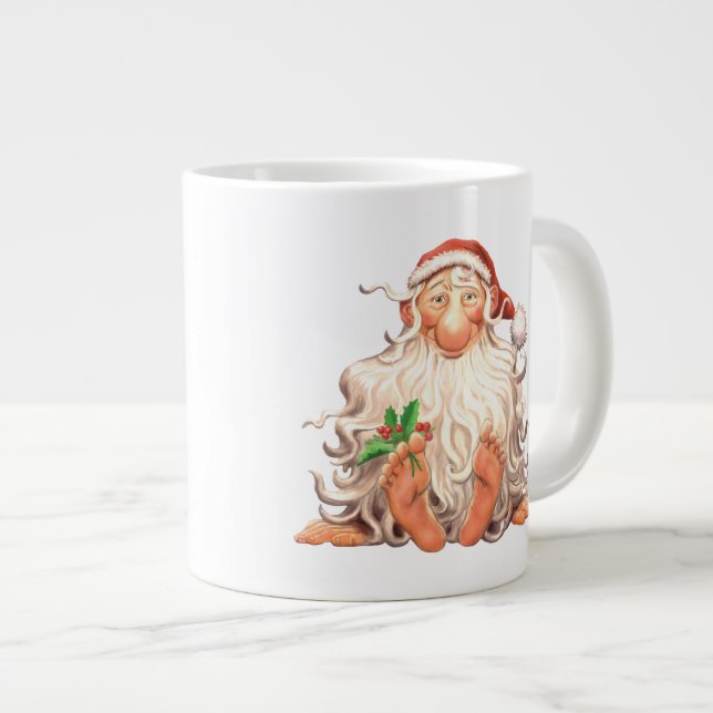 Tasse Géante Barefoot Holly Jolly Père Noël (Devant droit)
