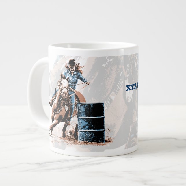 Tasse Géante Barrel Racing (Devant gauche)
