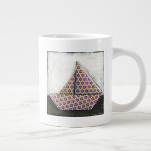 Tasse Géante Bateau à voile Origami sur papier design Star