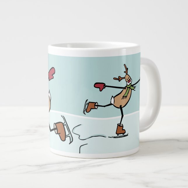 Tasse Géante Belle Dancing Reindee - Noël (Devant droit)