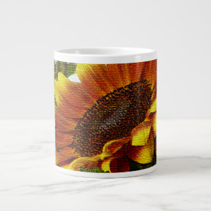 Tasse Géante Belle Mug Jumbo de tournesol jaune et orange