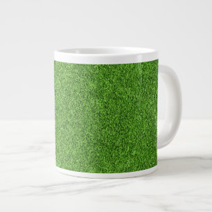 Tasse Géante Belle texture d'herbe verte de terrain de golf
