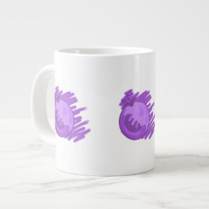 Tasse Géante Bleuets et crème Motif de fruits