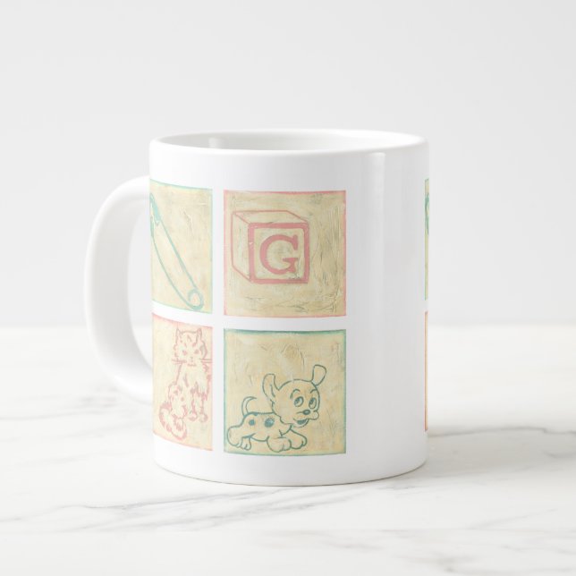 Tasse Géante Blocs photos de bébé par Chariklia Zarris (Devant gauche)