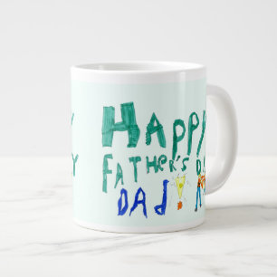 Tasse Géante Bonne Fête des pères Papa Jumbo Mug par Janz
