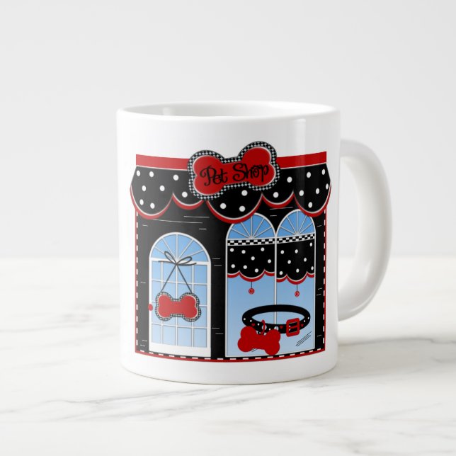 Tasse Géante Boutique pour animaux - Mug Jumbo (Devant droit)