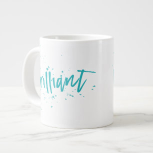 Tasse Géante Brillant ! Turquoise éclabousser n'importe quelle