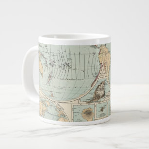 Tasse Géante Carte de l'Atlas de Thatigkeit des Erdinnern