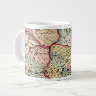 Tasse Géante Carte de Winfield, Virginie-Occidentale