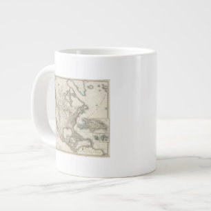 Tasse Géante Carte gravée de l'Amérique du Nord