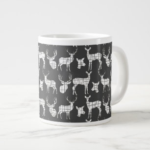 Tasse Géante Cerf de silhouette rustique sur Mug de spécialités