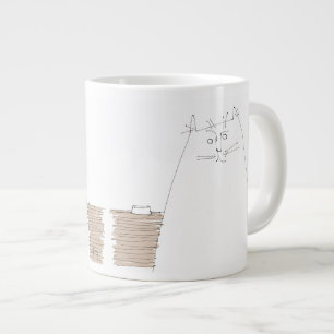 Tasse Géante Chat à la recherche d'un plat vide