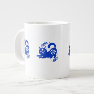 Tasse géante Chat Bleu Ludique – CozyBun