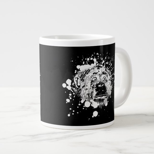 Tasse Géante Chimpanzé en blanc (Devant droit)