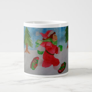 TASSE GÉANTE CHRISTMAS GIRL RUNNER JUMBO CAFÉ MUG