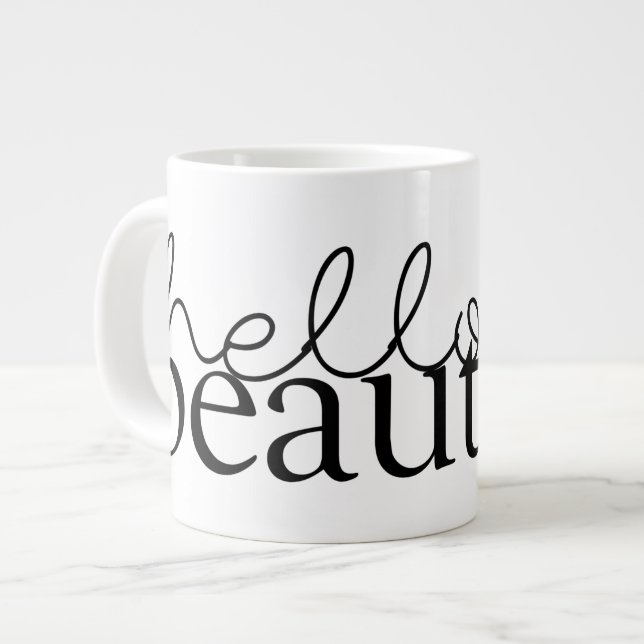 Tasse Géante Citations d'amour IV (Devant gauche)