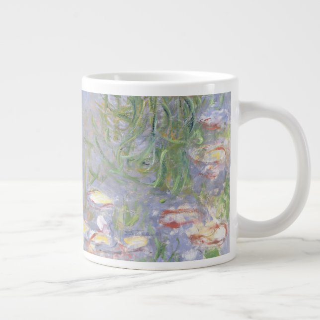 Tasse Géante Claude Monet| Lilies d'eau, grappe d'herbe (Droite)