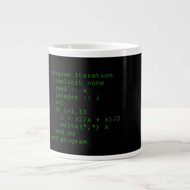 Tasse Géante Code Fortral Vert (Devant)