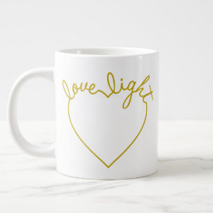 Tasse Géante Coeur vert - Lumière d'amour