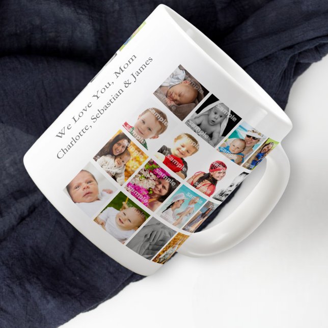 Tasse Géante Collage photo personnalisé (Créateur téléchargé)