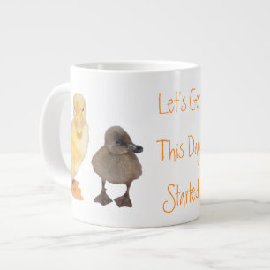 Tasse Géante Colliers jaunes et gris adorables Photographie