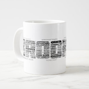Tasse Géante Conception typographique de Brooklyn NY