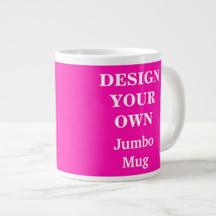 Tasse Géante Concevez votre propre Musique Jumbo - rose vif