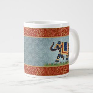 Tasse Géante Copie bleue de l'Inde d'or de spécialité