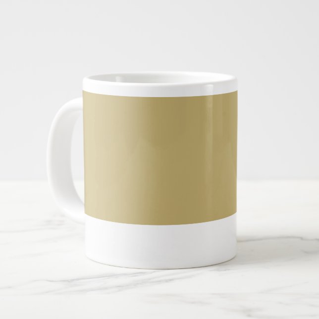 Tasse Géante COULEUR MUG | Or riche (Devant gauche)