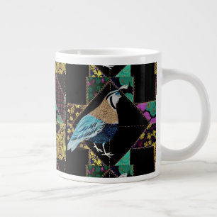 Tasse Géante Coupe de café Quail Quail Abstraite