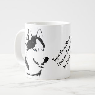 Tasse Géante Coupe Husky Jumbo Mug Siberian Husky Personnalisée