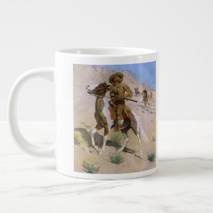 Tasse Géante Cow-boys militaires d'époque, The Scout par Reming