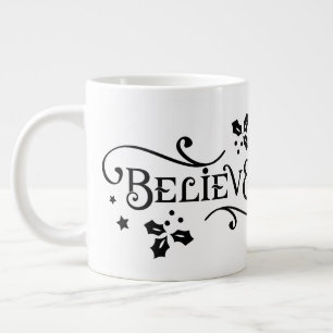 Tasse Géante Croire /Citation de Noël/ Mug personnalisé