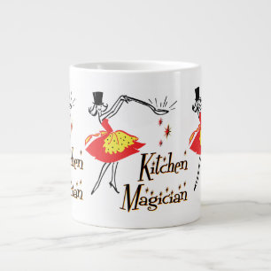 Tasse Géante Cuisine Magicien Retro Cuisine Art