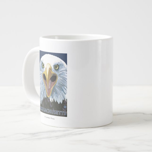Tasse Géante De MassachusettsEagle fin (Devant gauche)