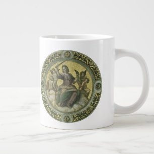 Tasse Géante Déesse romaine de la justice avec des anges par Ra