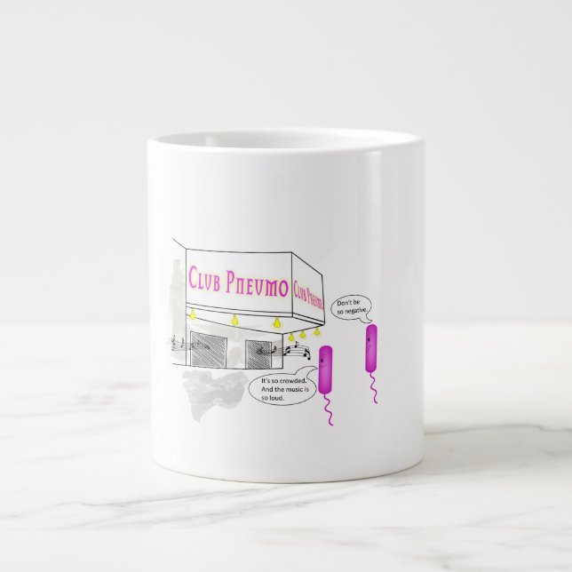 Tasse Géante Deux Gram Negative Rods Se Promènent Dans Un Bar (Devant)