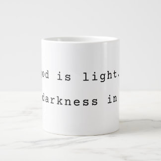 Tasse géante "Dieu est Lumière" moderne