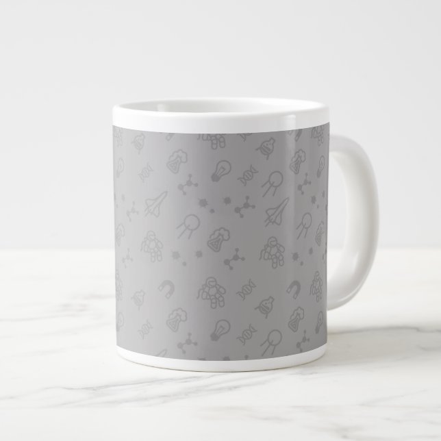 Tasse Géante Doodles De L'Espace Et De La Science (Devant droit)