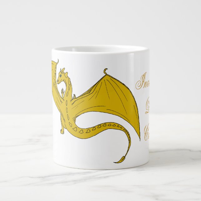 Tasse Géante Dragon de Soupe Gold par IDC (Devant)