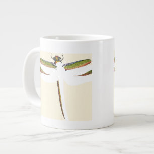 Tasse Géante Dragonfly miniature sur le Arrière - plan blanc