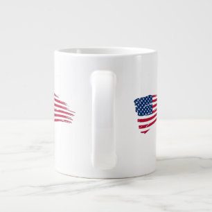 Tasse Géante Drapeau américain en lambeaux