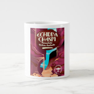 Tasse Géante Echidna Chasm dessin animé affiche de voyage