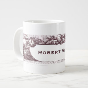 Tasse Géante Élégant Singes Anciens Portant Votre Nom