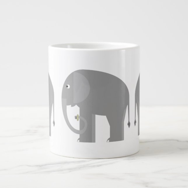 Tasse Géante Eléphants Jumbo Mug (Devant)