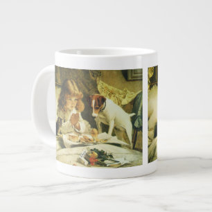 Tasse Géante En disant nos prières, en retirant Charles Burton 