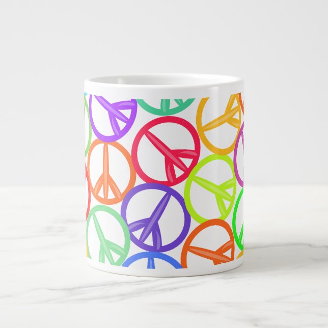 Tasse Géante Épic Super Fun Peace Sign Motif (Devant)