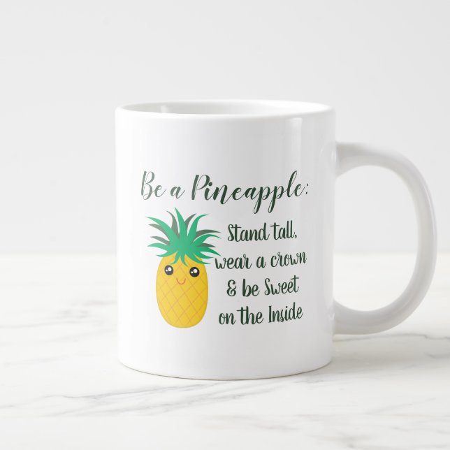 Tasse Géante Être Une Citation Motivationnelle Inspirationnelle (Droite)